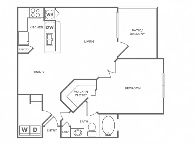 Begonia | 1 bed 1 bath | 840 SF