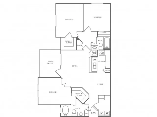 Jasmine | 3 bed 2 bath | 1370 SF