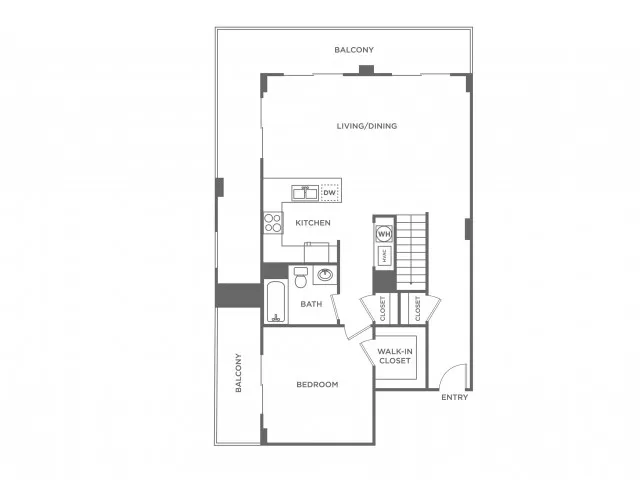Three Bedroom Three Bath (1769 SF) - First Floor
