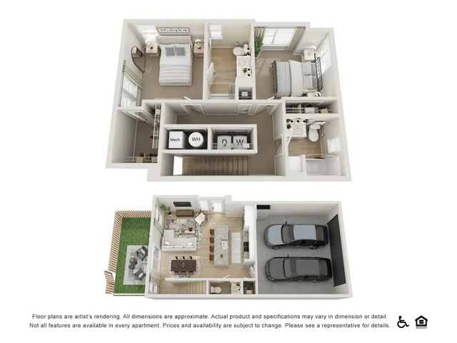 Aurora | 2x2.5 | 1226 sq ft
