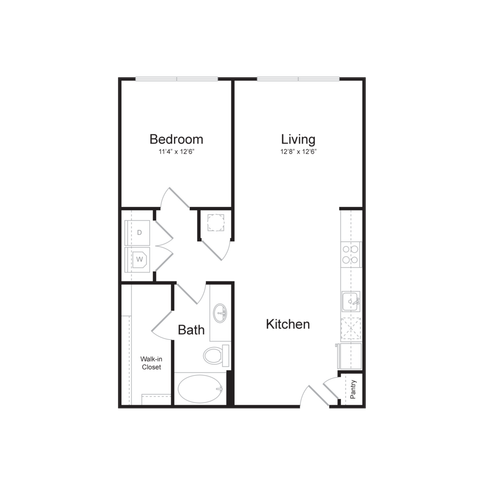 A1 | 1x1 | 768 sq ft