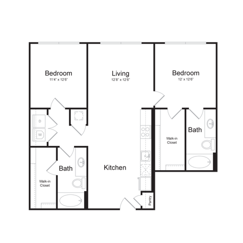 B1B1 | 2x2 | 1064 sq ft