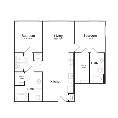 B1HC | 2x2 | 1064 sq ft