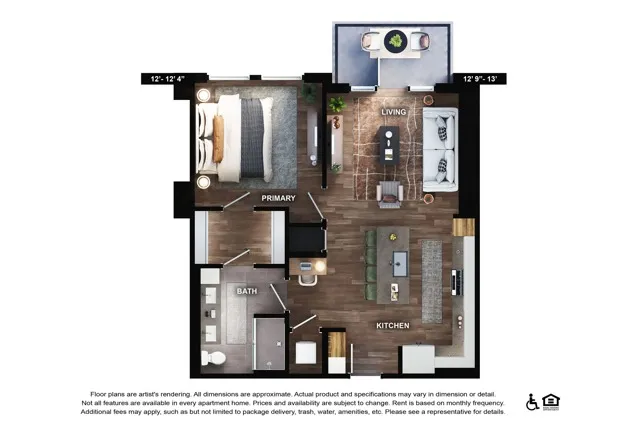 A6 | 1x1 | 800 sf