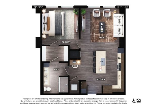 A8 | 1x1 | 810 sf