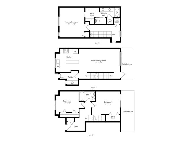 The Cascade | 3x2.5 | 1673 sq ft
