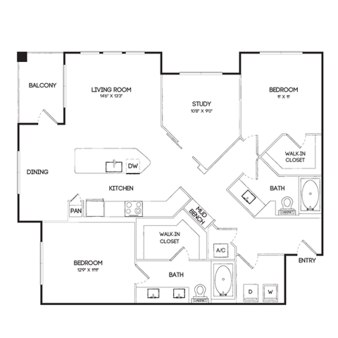 B4A | 2x2 | 1323 sf