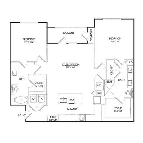 B2 | 2x2 | 1219 sf