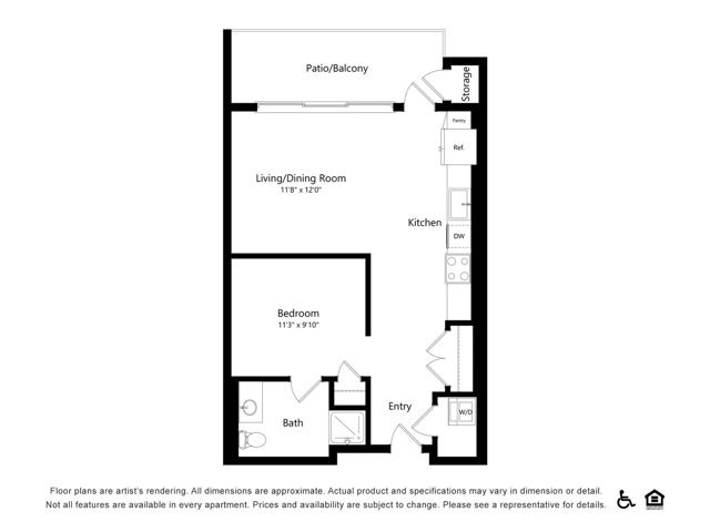 S2 | Studio | 640 sf