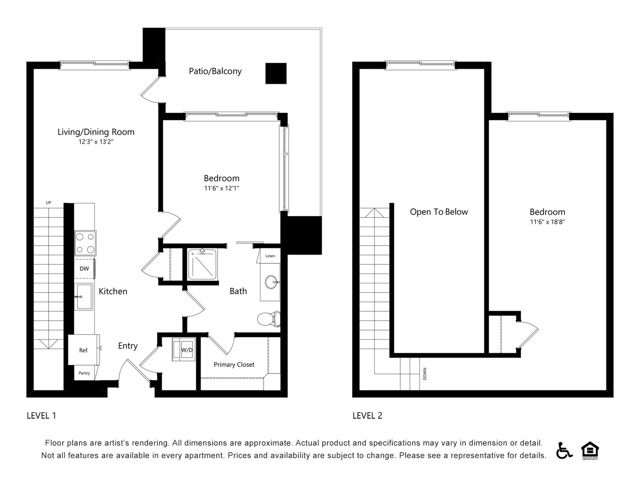 A2 Loft | 1x1 |n 1118sf