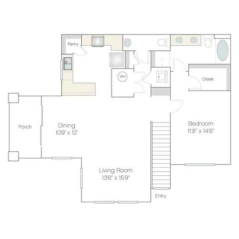 AT2.GR | 1 bed 2 bath | from 987 square feet
