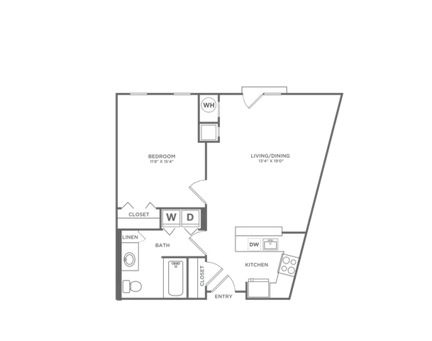 Avana Cliffside | A1ER | 1x1 | 747 sf