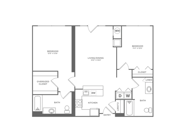 B2AG | 2x2 | 1030 sf
