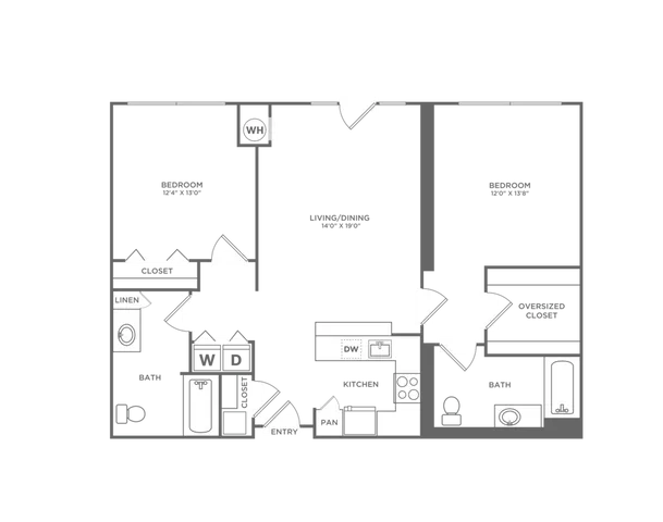 B2ER | 2x2 | 1085 sf