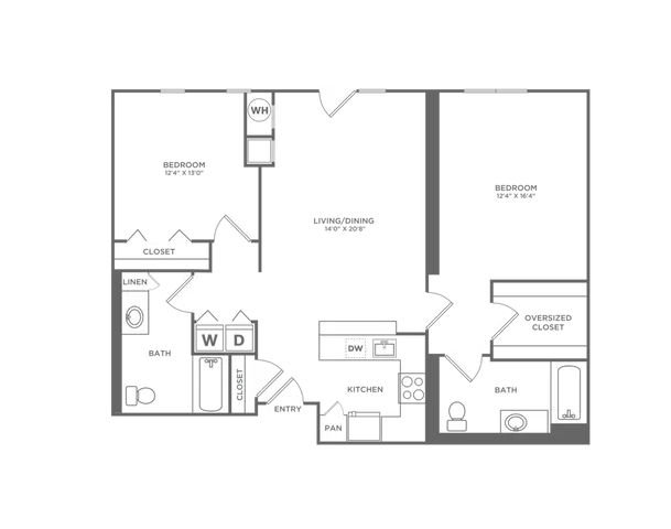 B2FG | 2x2 | 1189 sf