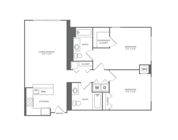 B2IR | 2x2 | 1045 sf