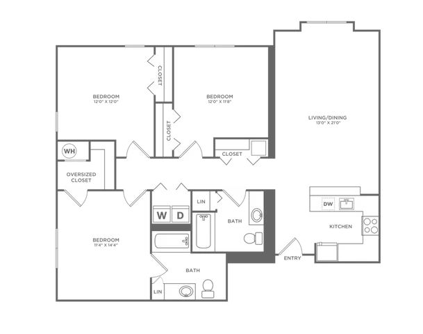 C2AG | 3x2 | 1265 sf
