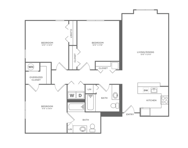 C2B | 3x2 | 1265 sf