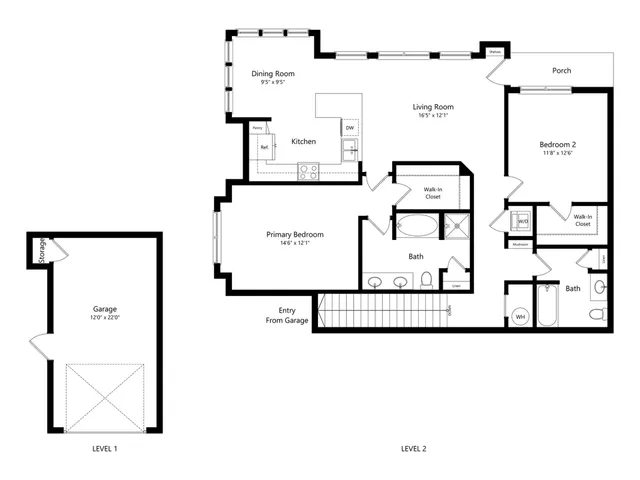 BT1.GR | 2 bed 2 bath | from 1252 square feet