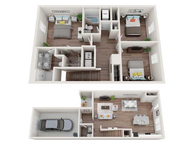 Sunrise 3x2 Floor Plan