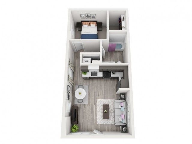 C4 | 1 bed 1 bath | from 670 square feet