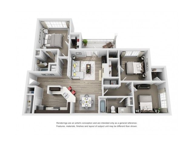Magnolia | 3 bed 2 bath | from 1401 square feet