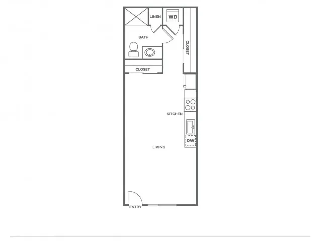 A6.1 | Studio1 bath | from 486 square feet