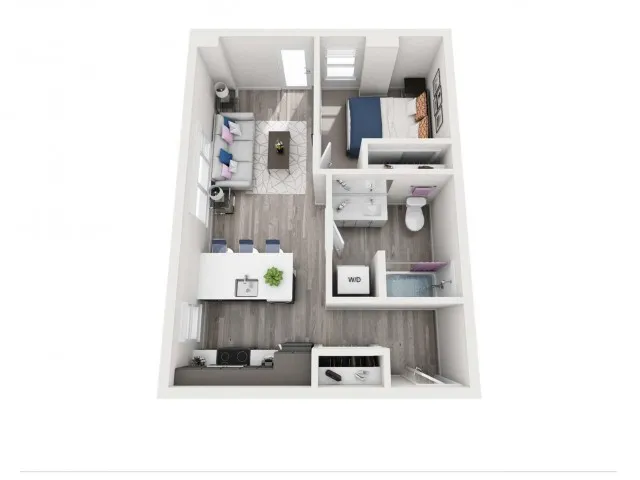 C1.1 | 1 bed 1 bath | from 581 square feet
