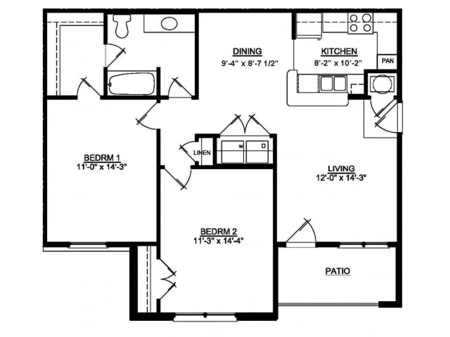 2 BDR 1 Bath 50 Apex