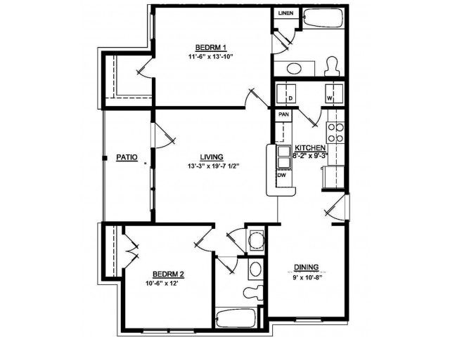 2 BDR 2 Bath 60 Summit Handicap