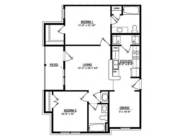 2 BDR 2 Bath 60 Crest