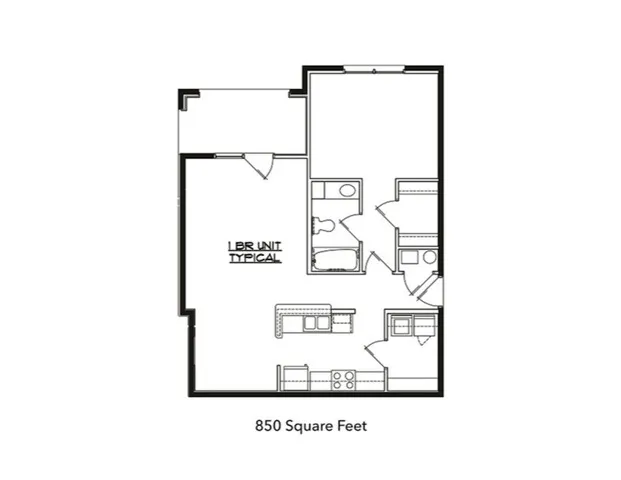 1 Bed 1 Bath