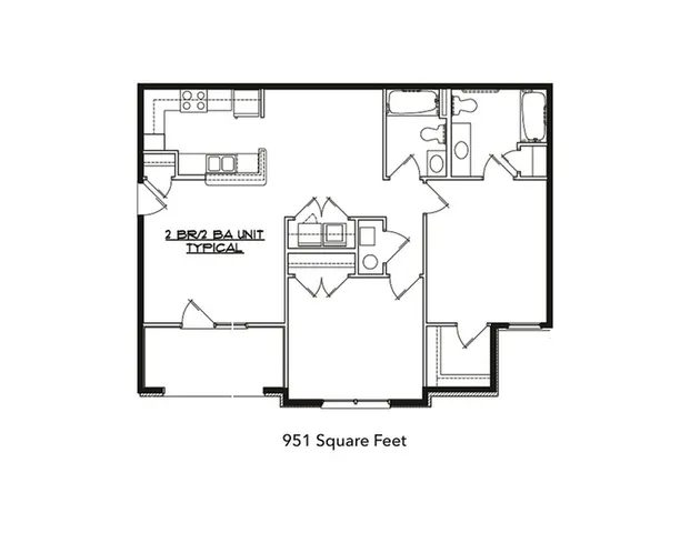 2 Bed 2 Bath
