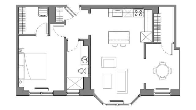 Large One Bedroom with Den
