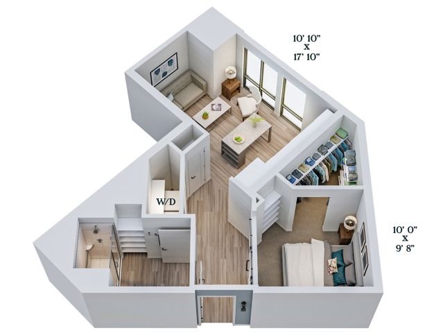 B3 | 1x1 | 603 sq ft
