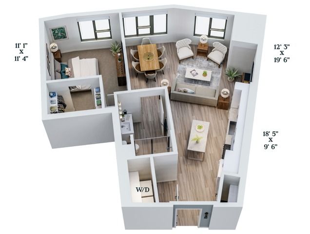 B5 | 1x1 | 771 sq ft