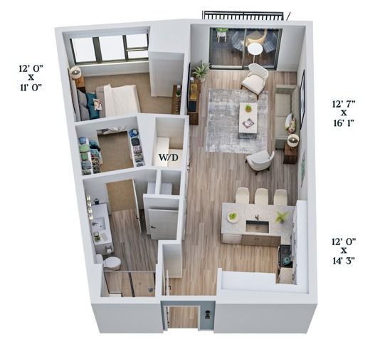 B11 | 1x1 | 753 sq ft