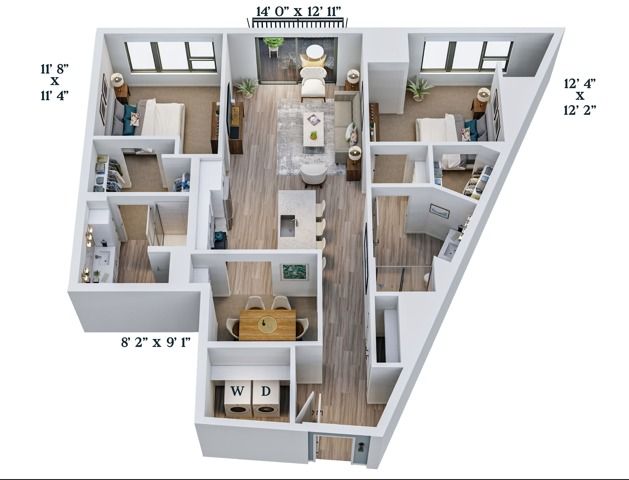 C16 | 2x2 | 1250 sq ft