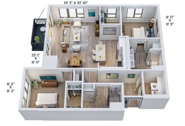 C13 | 2x2 | 1176 sq ft
