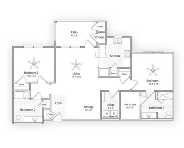 AFWC2 | 2x2 | 1260 sq ft