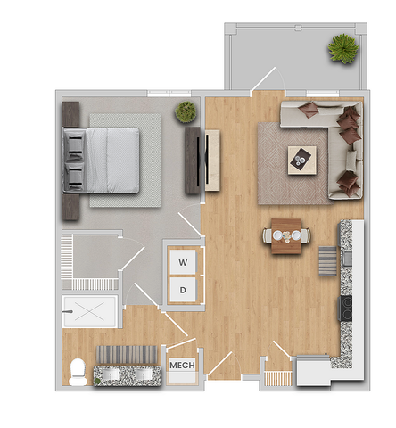 Alpine IL | 1x1 | 751 sf