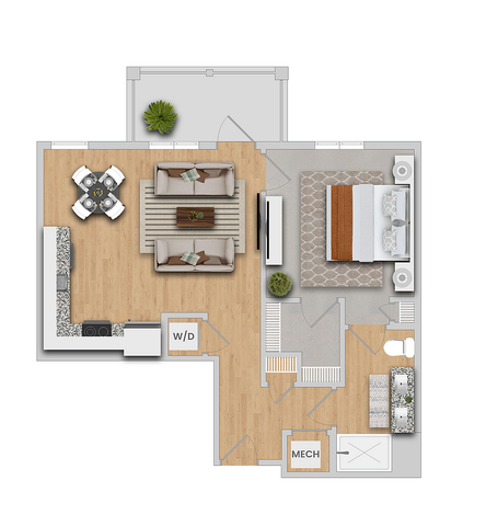Aspen IL | 1x1 | 702 sf