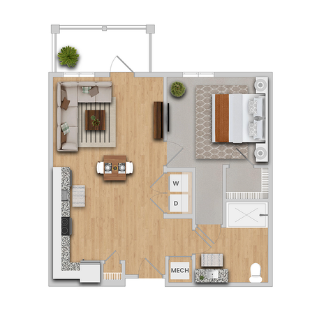 Alpine A HVL | 1x1 | 751 sf