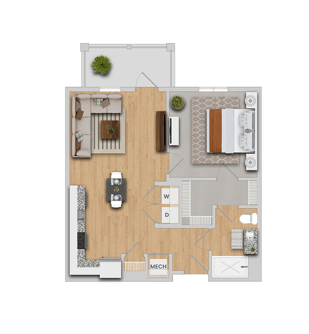 Ashe | 1x1 | 724 sf