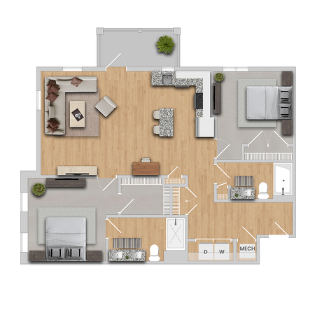 Cambria | 2x2 | 1177 sf