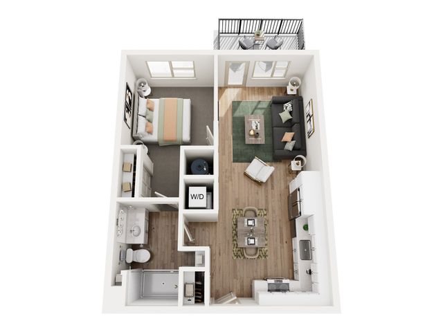 Aspendale Littleton_1BR_A1_Cottonwood