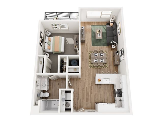 Aspendale Littleton_1BR_A6_Elm