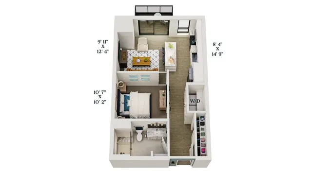 B3 | 1x1 | 601 sq ft
