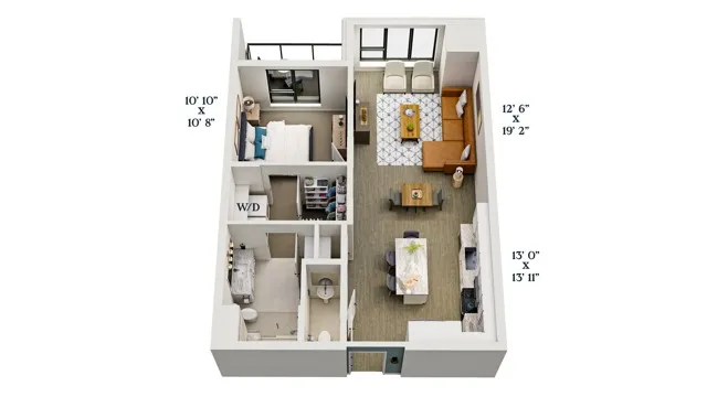 B8 | 1x1.5 | 802 sq ft