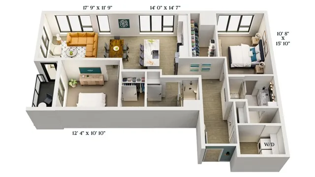 C10 | 2x2 | 1298 sq ft